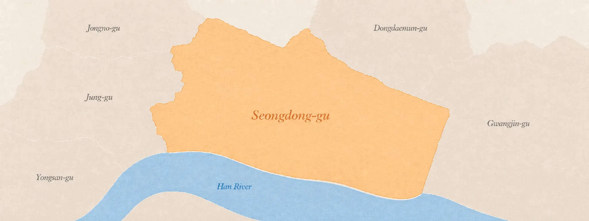 Seongdong-gu location in Seoul
